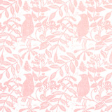 Schumacher Birds and Bee Fabric Pink 179210