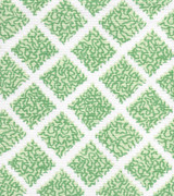 Quadrille Shanghai Multi Greens on White JF01000-04