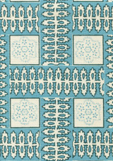 Quadrille Manchester By The Sea Turquoise Ribbon 306285F