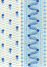 Quadrille Links II Blue New Blue on Cotton Sateen 306298CT