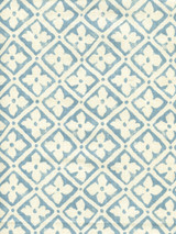 Quadrille Puccini Windsor Blue on Tinted Linen 306330F-04