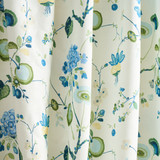 Schumacher Vasily Linen Green and Blue 180081