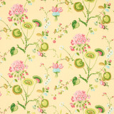 Schumacher Vasily Linen Green and Yellow 180082