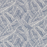 Schumacher Abstract Leaf Navy 176222