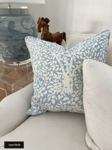 Quadrille Arbre de Matisse Reverse French Blue on Tinted Linen 2035 04