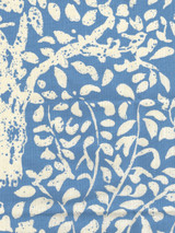 Quadrille Arbre de Matisse Reverse French Blue on Tinted Linen 2035 04