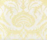 Quadrille Borghese Yellow on White Linen Cotton 306249FWLC