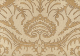 Quadrille Borghese Camel Taupe Brown on curtain weight 306243F-CU