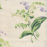 Quadrille Lilies of the Valley Greens Lavender on Old Ivory 302760S-02OLDI