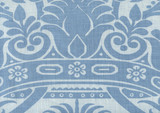 Quadrille Corinthe Damask Windsor Blue on Light Blue 306163F