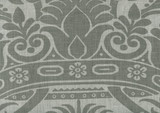 Quadrille Corinthe Damask Dark Grey on Light Grey 306161F