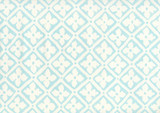 Quadrille Puccini Wallpaper Venice Blue on Almost White 306330W-03