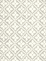 Quadrille Puccini Wallpaper Gray on Almost White 306330W-12