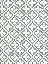 Quadrille Puccini Wallpaper Slate on Almost White 306330W-07