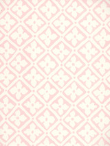 Quadrille Puccini Wallpaper Light Pink on Almost White 306330W-16