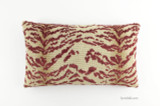 Pillow in Cowtan Rajah Red (14 X 24)