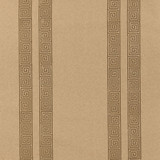 Schumacher Greek Key Stripe Wallpaper Tabac 5005364 (Priced and Sold as 9 Yard Double Roll)