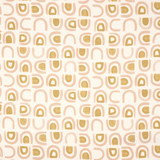 Schumacher Threshold Printed Linen Salt & Ochre 180423