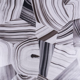 Miles Redd Schumacher Agate Slice Wallpaper Black and White 5013890