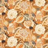 Schumacher Zanzibar Linen Print Sandalwood 173522