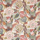 Schumacher Zanzibar Linen Print Pink 17352