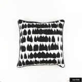 Pillow in Queen of Spain 20 X 20 with Black Welting
