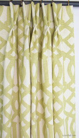 Drapes in Imperial Trellis Citrine