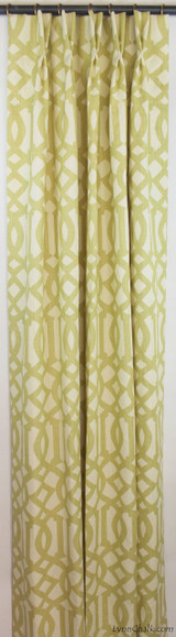 Drapes in Imperial Trellis Citrine