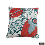 Christopher Farr Carnival Pillow with Self Welting (Both Sides -shown in Coral-comes in several colors) 2 Pillow Minimum Order