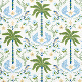 Schumacher Island Palm Indoor/Outdoor Blue & Green 180980