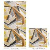 Kravet Roulade Wallpaper Citron/Stone GWP-3727.640.0