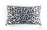 Custom 14 X 24 Knife Edge Pillow in Iconic Leopard in Ink