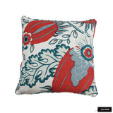 20 X 20 Christopher Farr Carnival Pillow with Self Welting (Both Sides -shown in Coral-comes in several colors)