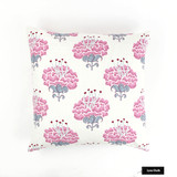 Pillow in Katie Ridder Peony in Raspberry (20 X 20)