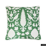 Pillow in Chenonceau Aloe with Off White Welting