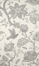 Schumacher Bali Vine Charcoal Fabric 174371