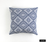 Schumacher Amazing Maze Ocean Pillow (20 X 20)