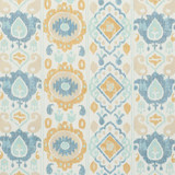 Schumacher Elizia Ikat Sky & Ochre 179050