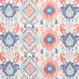 Schumacher Elizia Ikat Rose & Indigo 179052