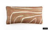 Custom Pillow (12 X 24) in Graffito Salmon/Cream