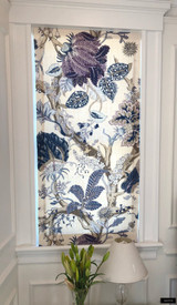 Roman Shade in Schumacher Indian Arbre Hyacinth 175781