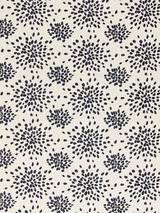 Scalamandre Fireworks Black on Off White HN 000E F1020