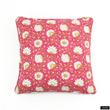 Bennison Pali Pillow with Self Welting (Both Sides -shown in Pink Yellow on Oyster 13349-320)