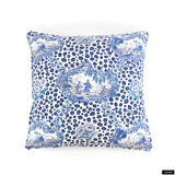 Pillow with Self Welting in Brunschwig & Fils Chinese Leopard Toile (Porcelain BR-79227.5.0)