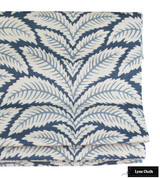 Brunschwig & Fils Talavera Linen Roman Shade in Indigo