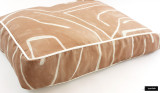 Custom Cushion in Graffito Salmon/Cream