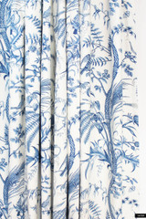 Brunschwig & Fils Drapes in Bird and Thistle Blue 