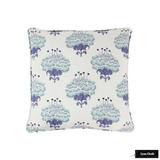 Self Welted Pillow in Katie Ridder Peony (Blueberry)