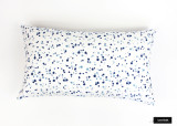 Schumacher/Lulu DK Fabric Skittles Pillow in Blueberry/Sky