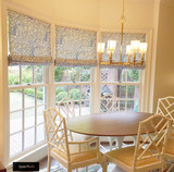 Quadrille Arbre De Matisse -China Blue Roman Shade 